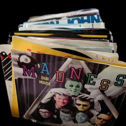 50+ Single LPs 45s 1980s Record Collection All In Great Shape! Original 1980 Singles