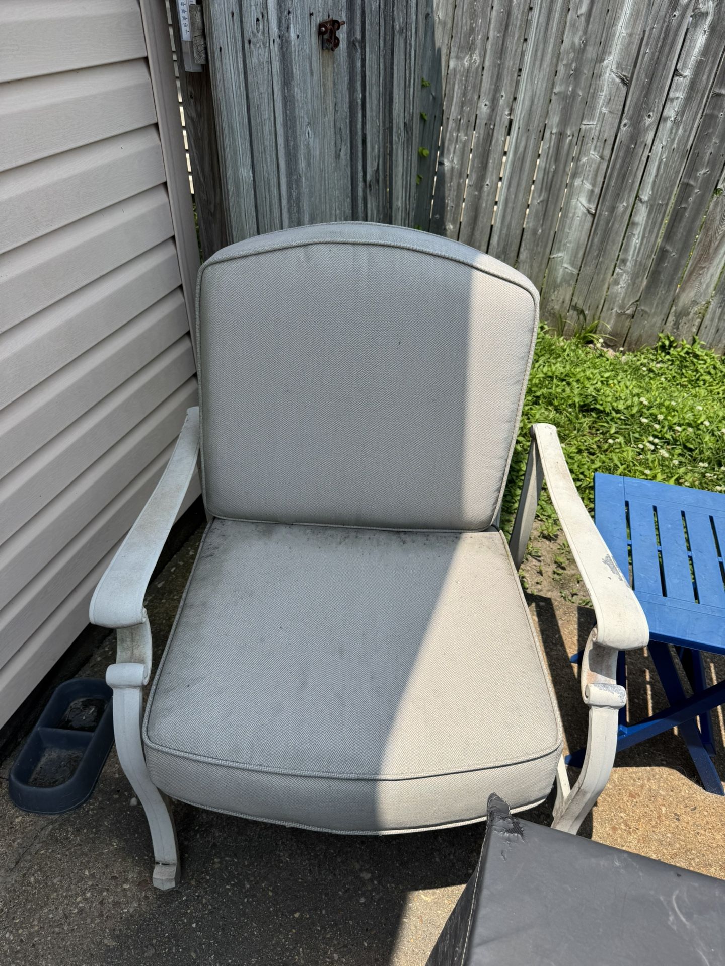 Large Metal Patio Chairs (Set Of 4)