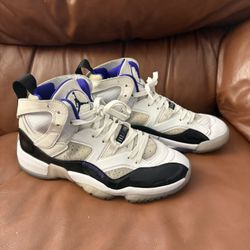 Mens Size 8 Nike Air Jordan Jumpman Two Trey "Concord" White Black DO1925-100
