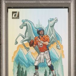 2023 Donruss Peyton Manning Downtown #D9 PSA 9 Denver Broncos 