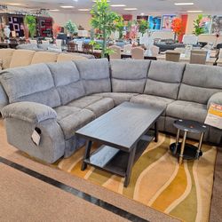 Dark Grey Sectional 