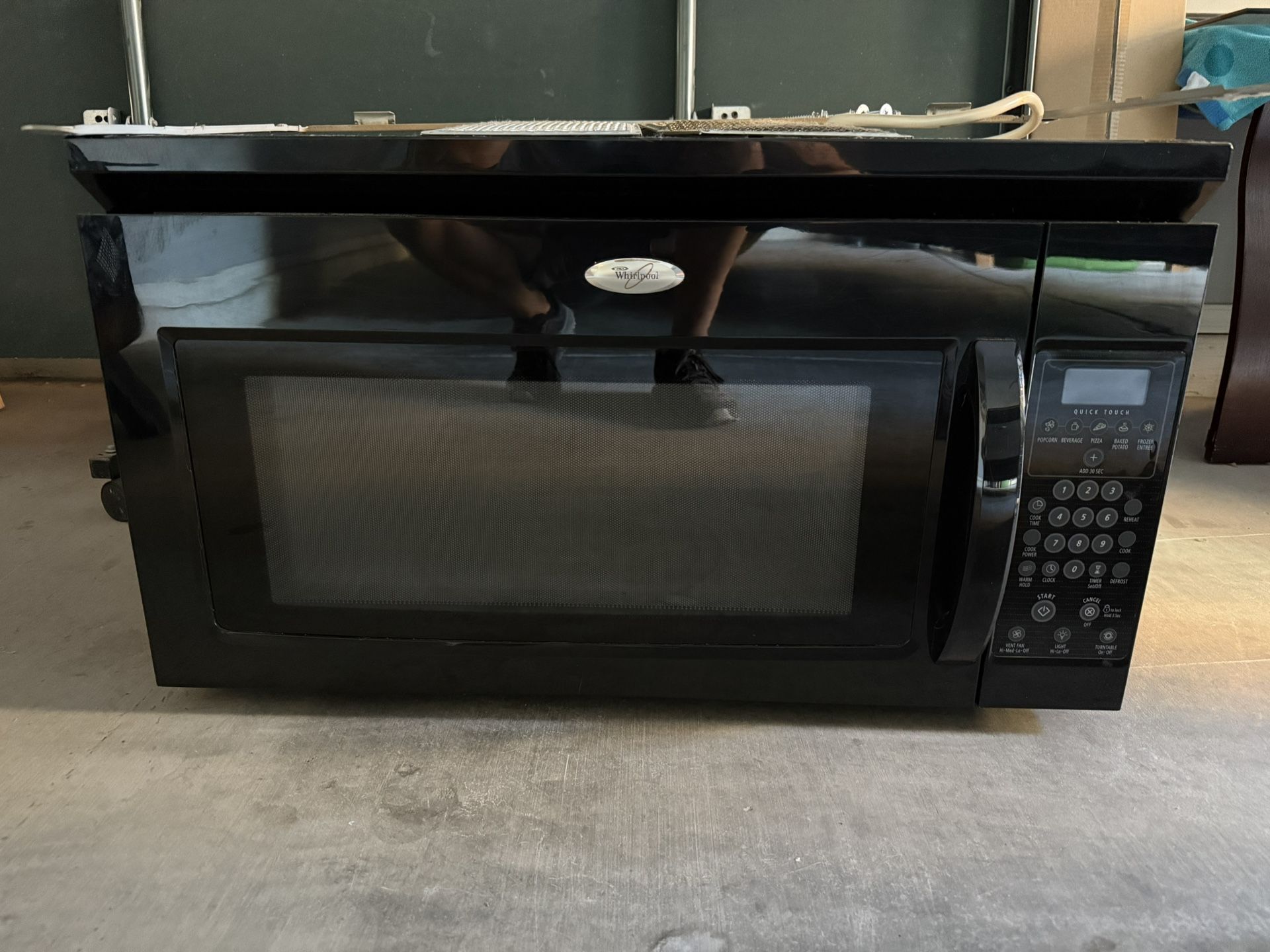 Whirlpool Over The Range Microwave Black!