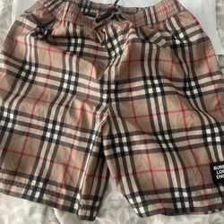 Authentic Boys Burberry Shorts And Top