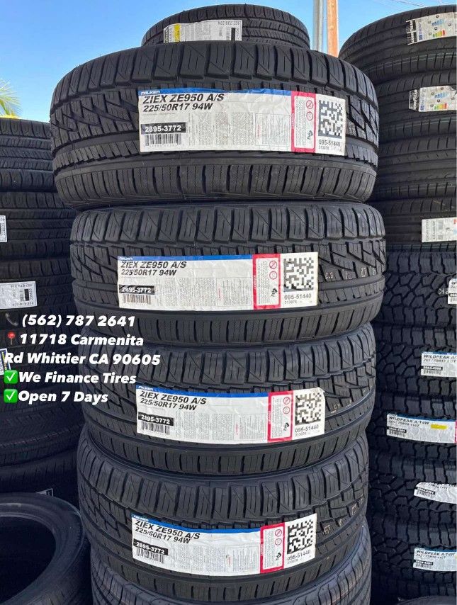 225/50/17 Falken Ziex - Free Install And Balance | Set of New Tires | Llantas Nuevas Instaladas y Banceadas Gratis - Whittier