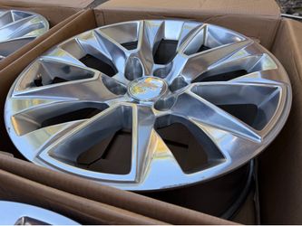 20” Chrome OEM Rims Chevrolet Suburban Tahoe Polished Wheels Chevy Silverado GMC Sierra 1500 Yukon Denali
