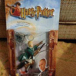 Harry Potter Draco Malfoy Quidditch Mattel Figure