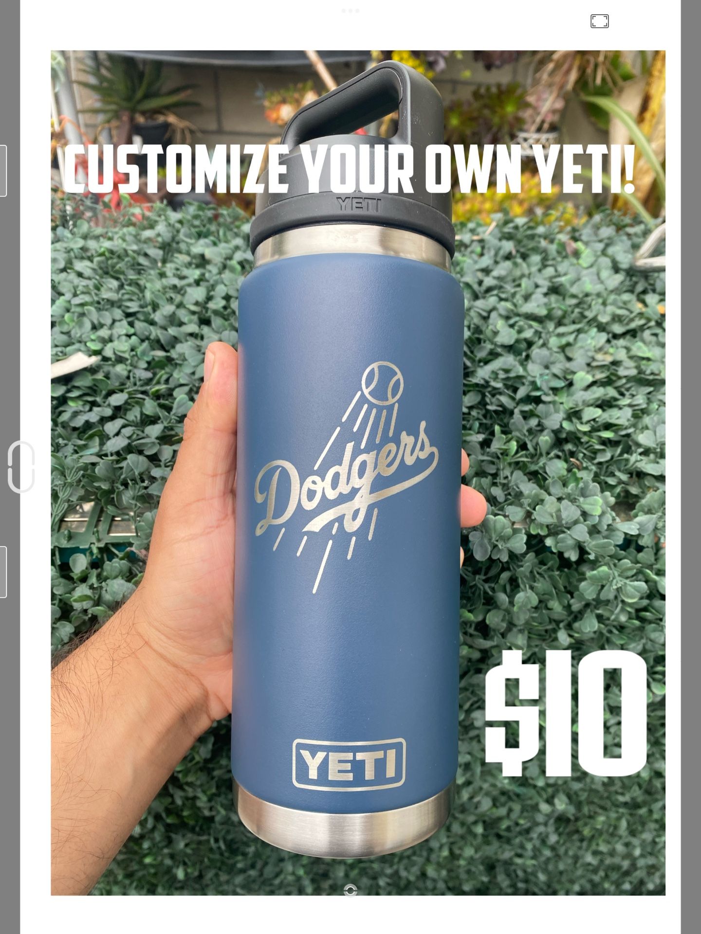 Custom Engraved Yeti Stanley Hydroflask Ramblers Tumblers Cups Mugs