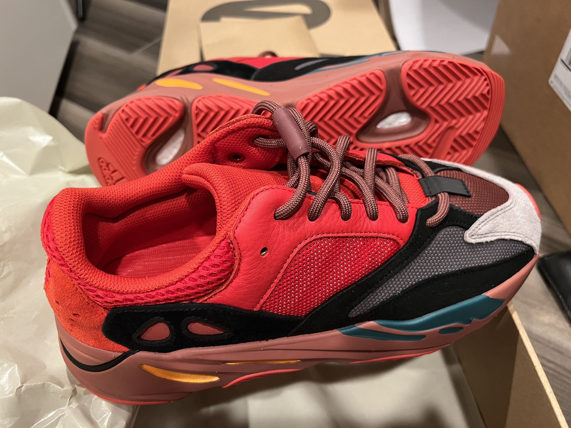 Adidas Yeezy Hi-Res Red Boost 700 size 10.5
