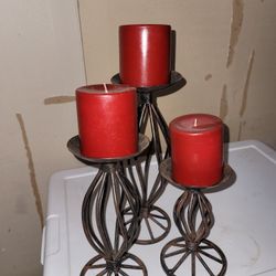 Candle Holders With Candles 