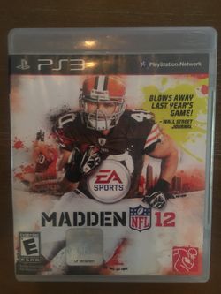Sony PlayStation ps3 madden 12