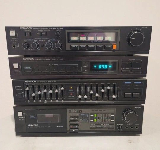Kenwood KA-52B KT-42B KX-32B & Ge-34 Tape Deck, EQ, Tuner, AMP