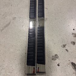 81” Aluminum Running Boards with Universal Mounting Brackets — Fits Most Full-Size 4-Door Trucks