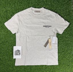 Fear of God Essentials T-Shirt SS22 Light Oatmeal - 100% Authentic (XXS-XXL)