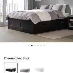 IKEA Bed Frame with Storage – Great Condition