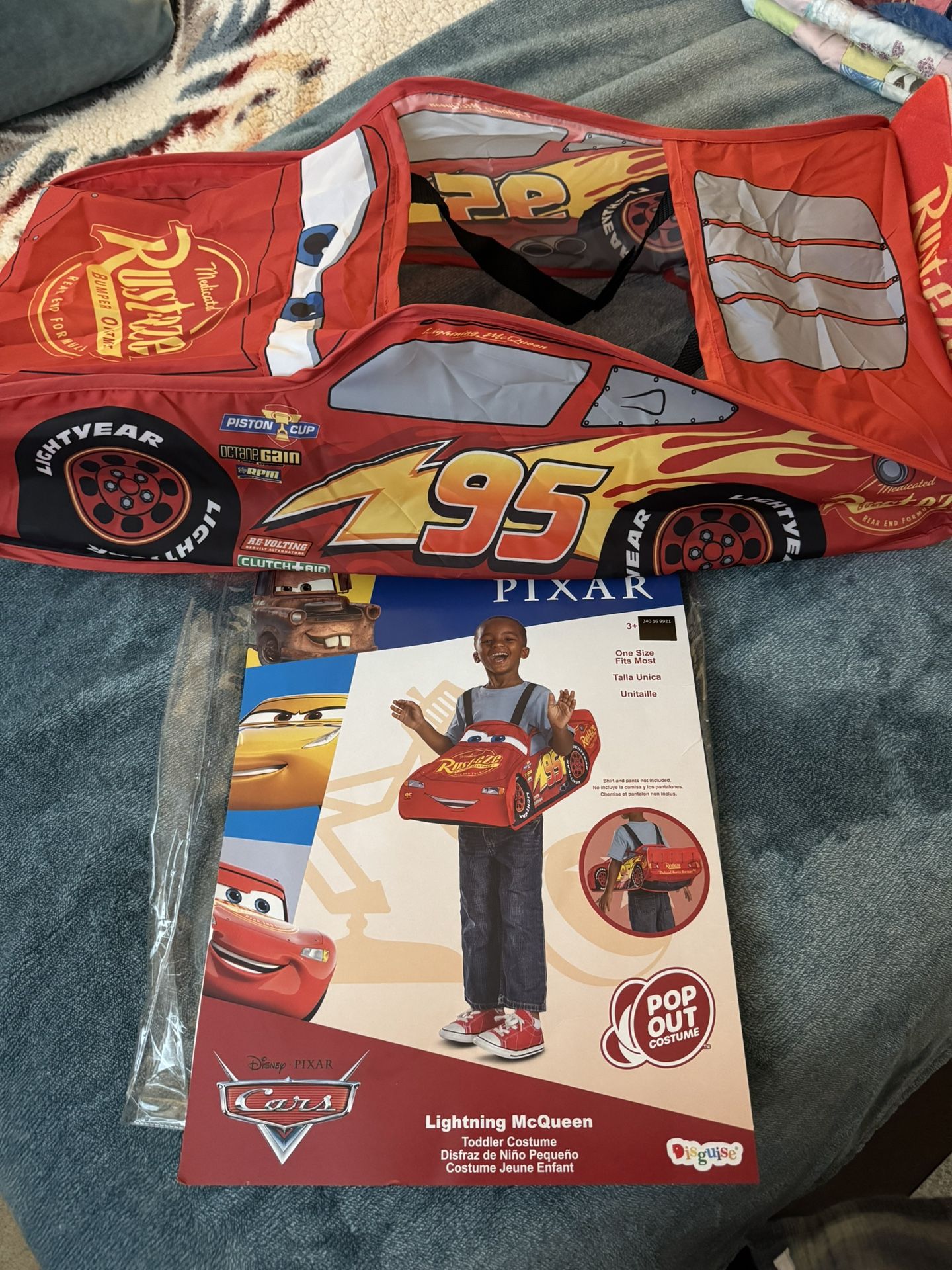 Disney Cars Lightening McQueen Toddler Pop Out Costume