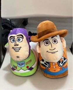 Toy Story Buzz Lightyear & Woody Plush Slippers