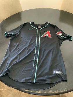 New Nike Arizona Diamondbacks Authentic Black Teal SZ 56 3XL 3XLT Tall Jersey No Name on Back DBacks