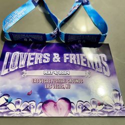 GA Wristbands Tickets to Lovers and Friends Las Vegas May 5,