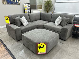Sectional with Ottoman