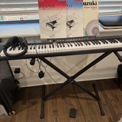 Electronic Piano Keyboard with Accessories