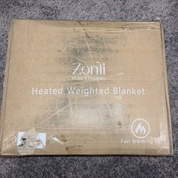 Zonli Queen Size 60x80 15lb Weighted And Heated Blanket 
