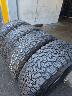4 used tires Lt37x12.50r17 Bfgoodrich k02 $299.00