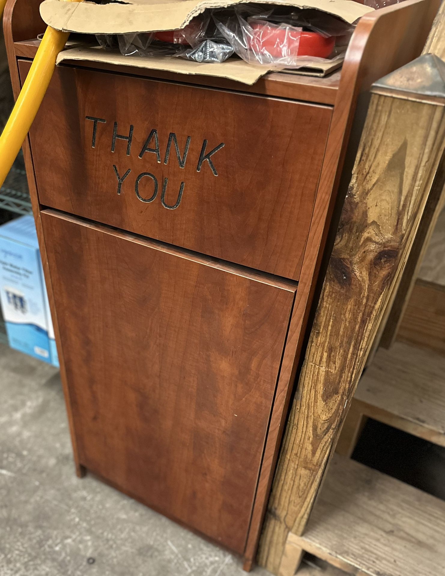 Used Trash Cabinet