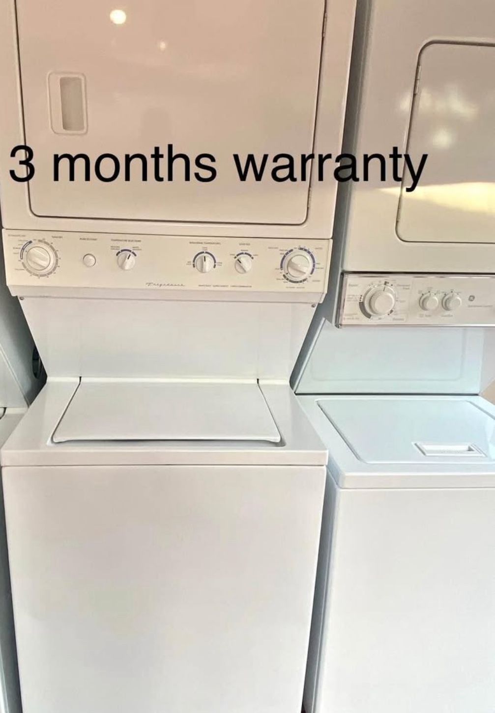 stackables washer & dryer  3 months warranty . delivery instalation available.