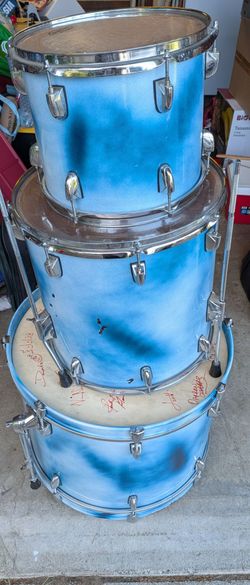 3 pc Custom painted drums