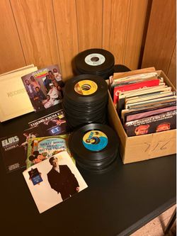 375+ Vintage 45 RPM Record Lot - Elvis, Rick Astley, Kool & The Gang, Phil Collins & More