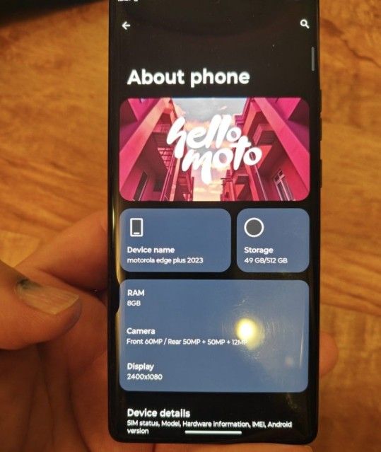 Factory unlocked Motorola Edge Plus 