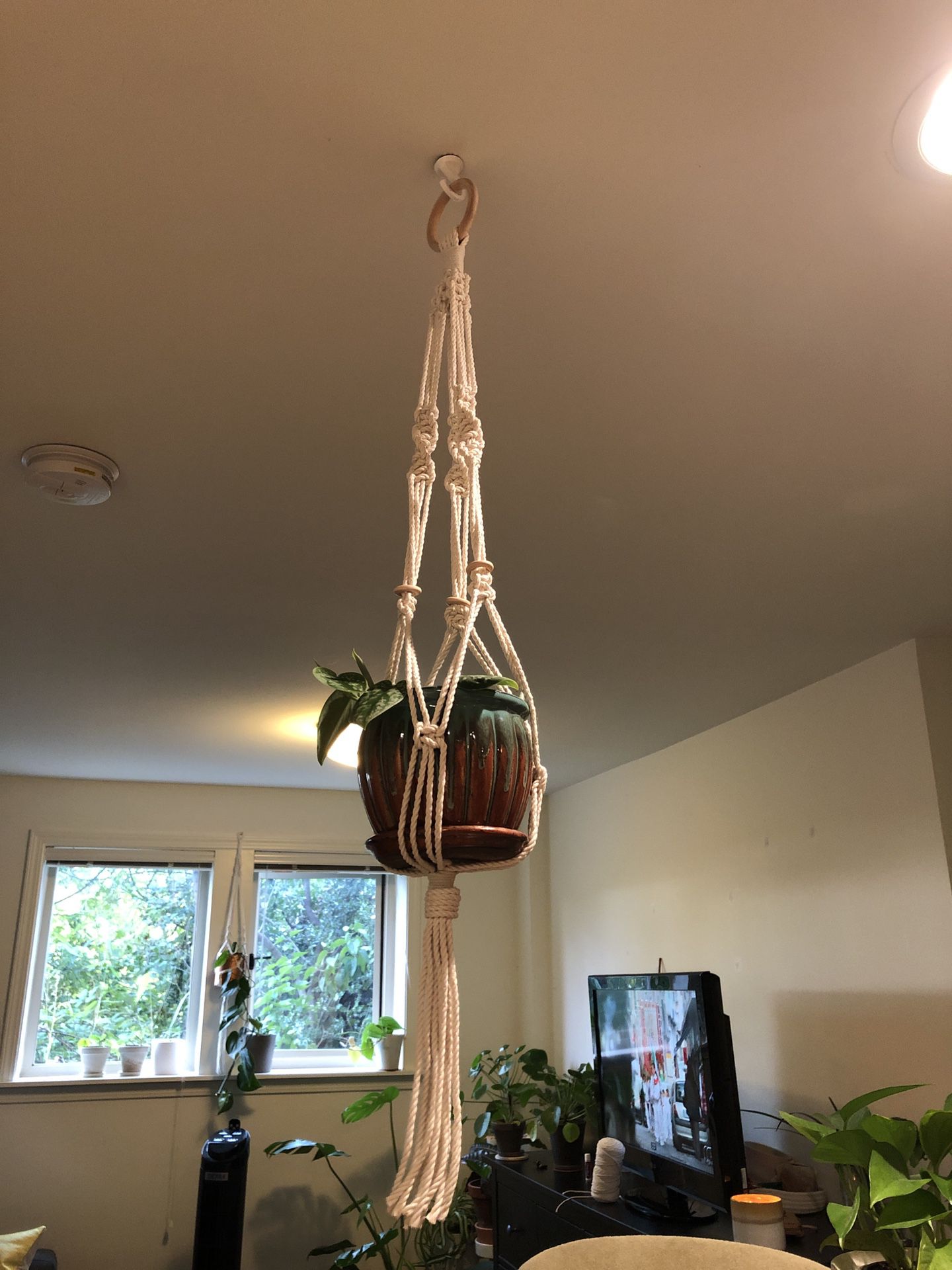 Macrame plant hanger - pot and plant not included