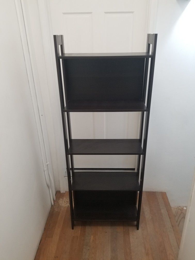 Black 4-Shelf Bookcase