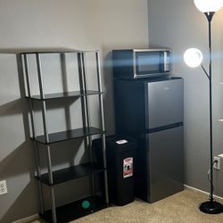 Refrigerator Microwave Trash Can Shelf