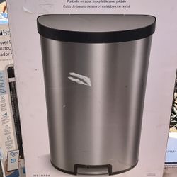 Kohler Stainless Steel Semi-round Step Trash Can