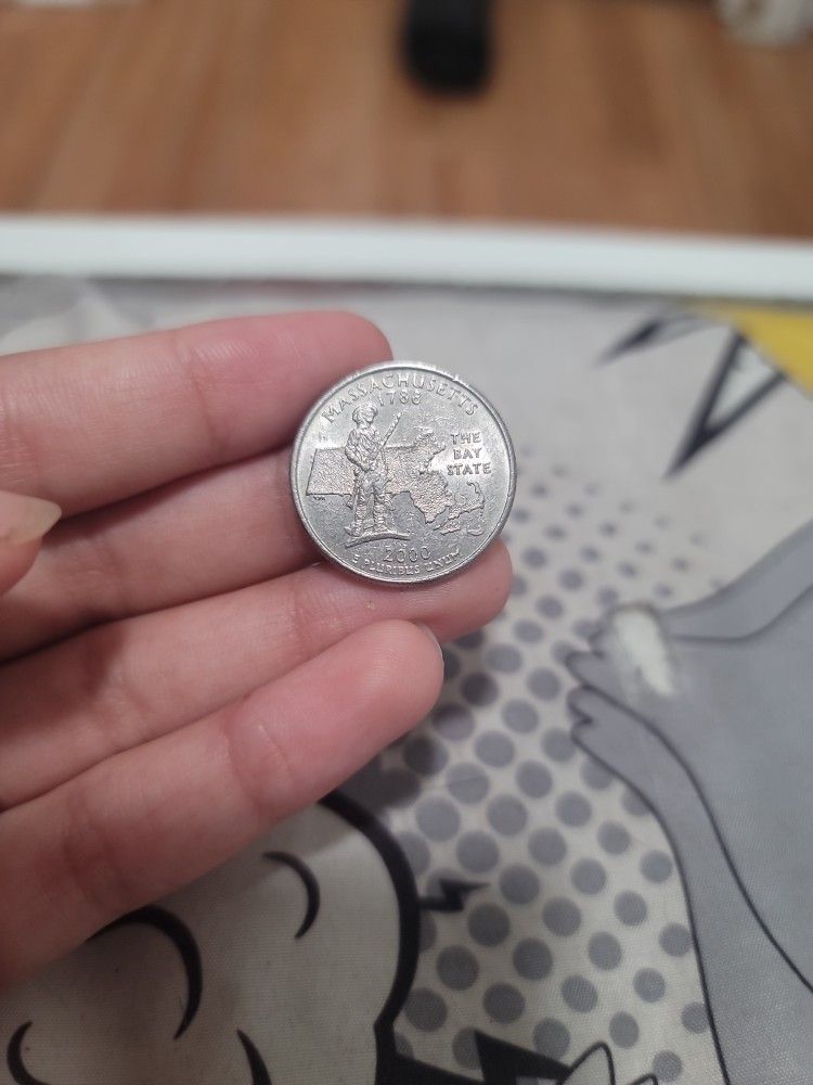 2000 P Massachusetts State Quarter (Rare)