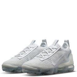 [DC4112-100] Womens Nike AIR VAPORMAX 2021 FK 'WHITE PURE PLATINUM' Size 12