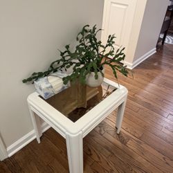 White Accent Table- Negotiable Price
