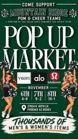 Monthly Pop Up!!!!