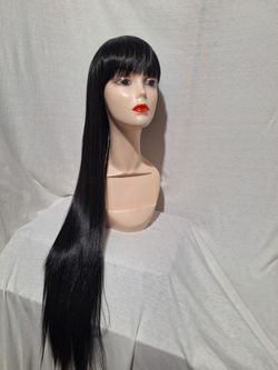 Human Hair Blend Wig 