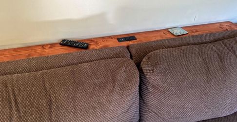 Table behind couch with outlet (customized)