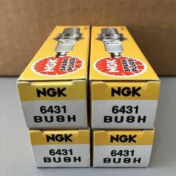 6431 BU8H NGK Surface Gap Spark Plug - 4 Pack