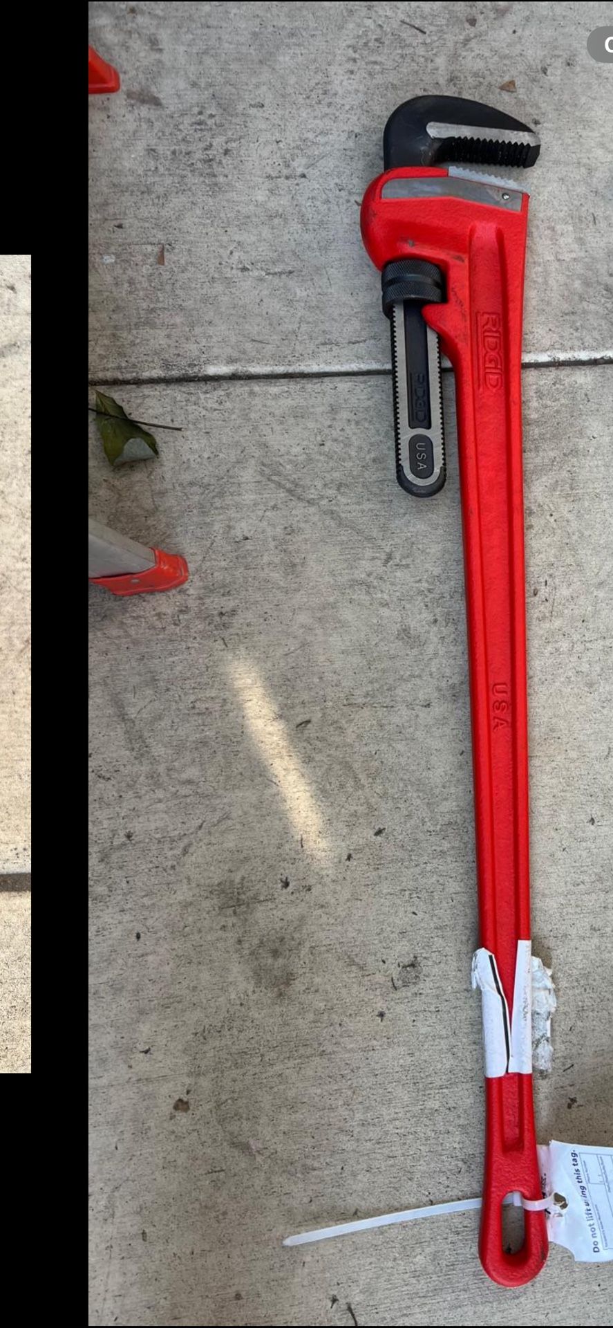 New Commercial RIDGID Pipe Wrench 48” 