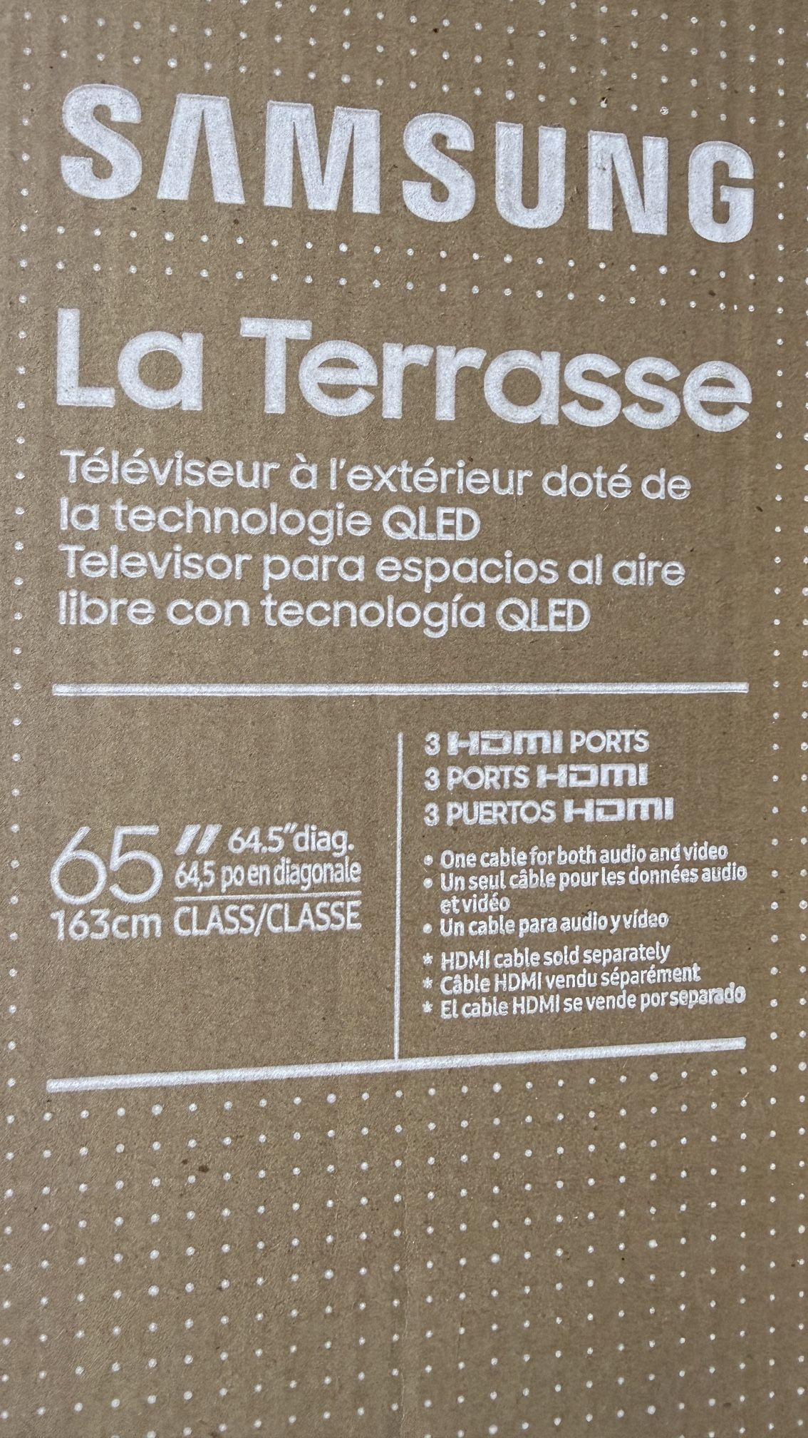 Samsung 65” QLED The Terrace Outdoor TV