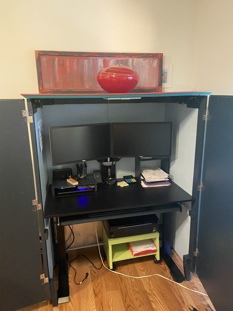 Electric Standing Desk With Extras