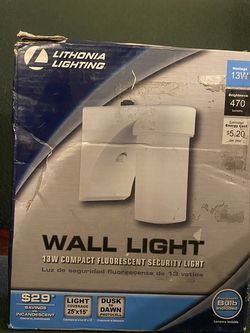 Lithonia Lighting OSC 13F 120 P LP WH M6 Outdoor Cylinder Wall Light
