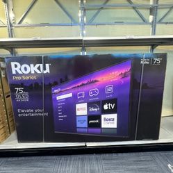 75” Roku Pro Qled Mini LED HDR 4k Smart Tv