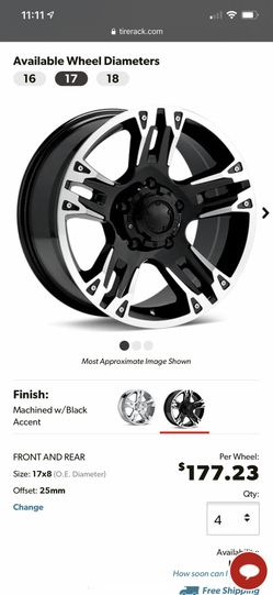 17inch wheels