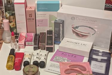 20+ New Lux Beauty Lot High-end Beauty tools, Hair Products Makeup and Skincare $140