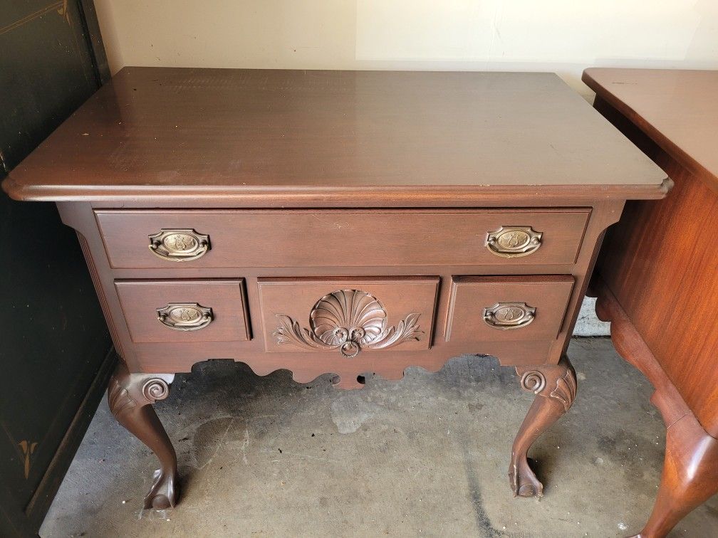 Antique Drawers Chest End Table